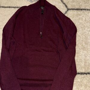 Jos. A. Bank Men's Maroon Zip-Up Sweater